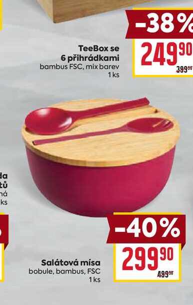 Salátová mísa bobule, bambus, FSC 1ks 