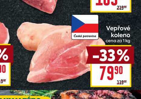 Vepřové koleno cena za 1 kg