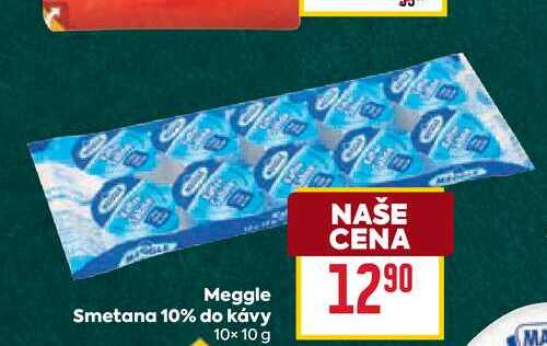 Meggle Smetana 10% do kávy 10x10 g 
