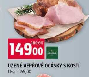 UZENÉ VEPŘOVÉ OCÁSKY S KOSTÍ 1 kg