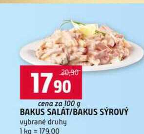 BAKUS SALÁT/BAKUS SÝROVÝ 100 g