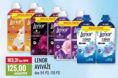 LENOR AVIVÁŽE 94 PD, 118 PD 