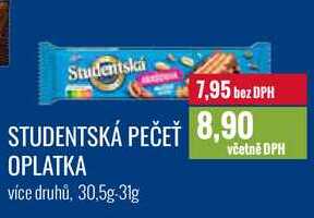  STUDENTSKÁ PEČEŤ OPLATKA 30,5g-31g