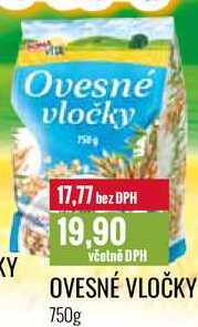 OVESNÉ VLOČKY 750g 