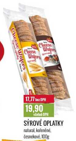 SÝROVÉ OPLATKY 100g 