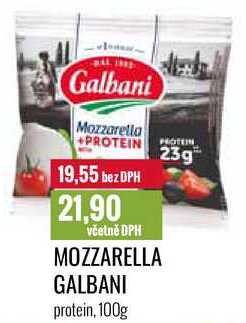 MOZZARELLA GALBANI protein, 100g 