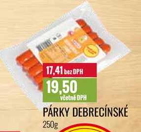 PÁRKY DEBRECÍNSKÉ 250g 