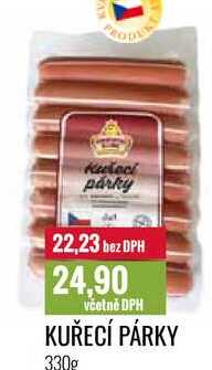 KUŘECÍ PÁRKY 330g 