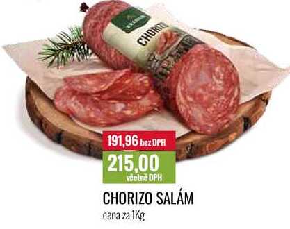 CHORIZO SALÁM cena za 1Kg 