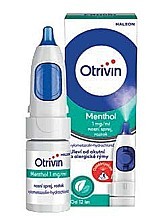 Otrivin Menthol 1 mg/ml nosní sprej, roztok 10 ml