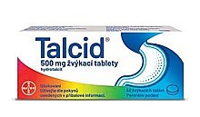 Talcid 500 mg 50 žvýkacích tablet