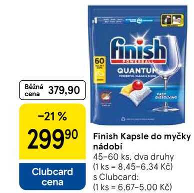 Finish Kapsle do myčky nádobí, 45-60 ks