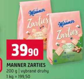 MANNER ZARTIES 200 g