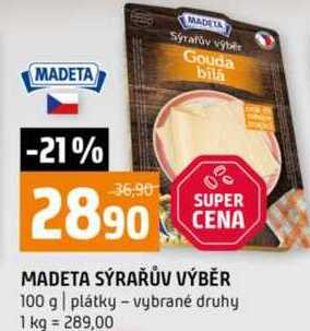MADETA SÝRAŘŮV VÝBĚR 100 g