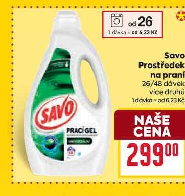 Savo Prostředek na praní 26/48 dávek 