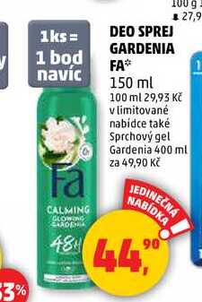 DEO SPREJ GARDENIA FA, 150 ml 