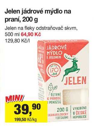 Jelen na fleky odstraňovač skvrn, 500 ml