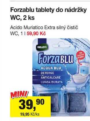 Forzablu tablety do nádržky WC, 2 ks 