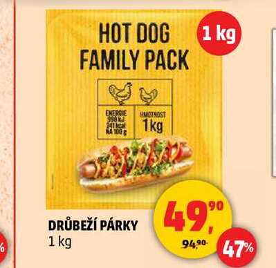 DRŮBEŽÍ PÁRKY, 1 kg 