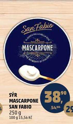 SÝR MASCARPONE SAN FABIO, 250 g 