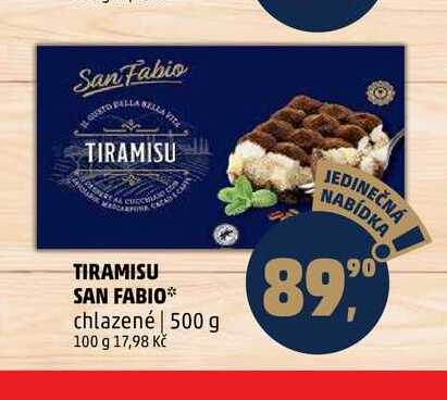 TIRAMISU SAN FABIO chlazené, 500 g 