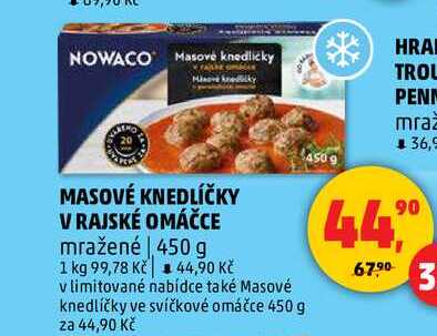 MASOVÉ KNEDLÍČKY V RAJSKÉ OMÁČCE, 450 g