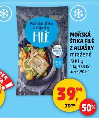 MOŘSKÁ ŠTIKA FILÉ Z ALJAŠKY, 300 g 