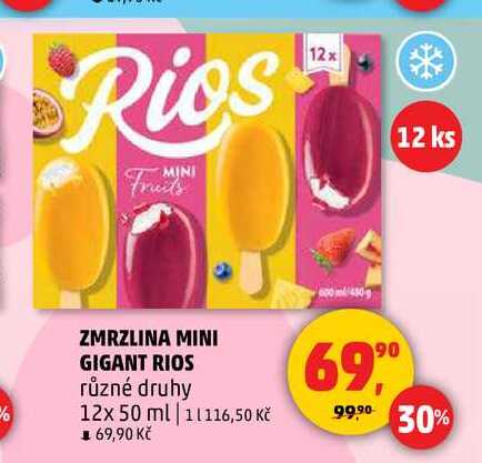 ZMRZLINA MINI GIGANT RIOS, 12x 50 ml 