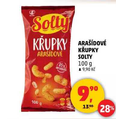 ARAŠÍDOVÉ KŘUPKY SOLTY, 100 g