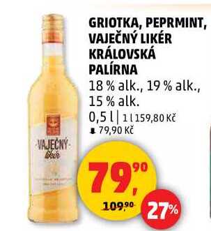 GRIOTKA KRÁLOVSKÁ PALÍRNA, 0,5 l
