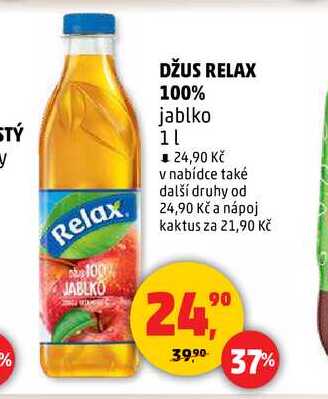 DŽUS RELAX 100% jablko, 1 l