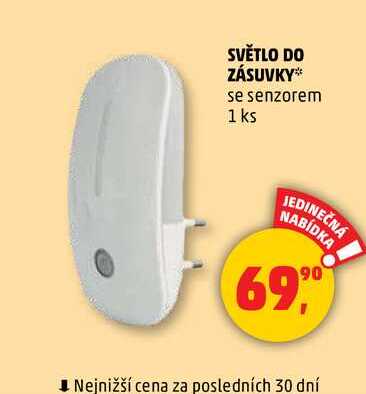SVĚTLO DO ZÁSUVKY, 1 ks 