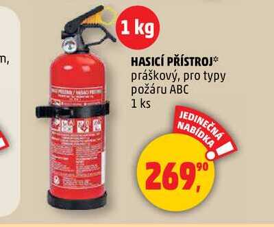HASICÍ PŘÍSTROJ, 1 ks