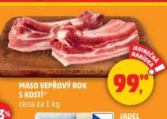 MASO VEPŘOVÝ BOK S KOSTÍ, 1 kg