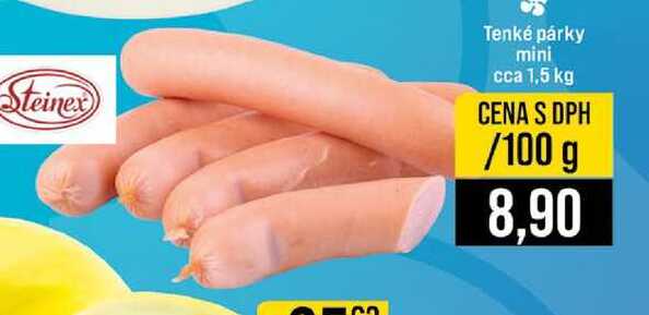 Steinex Tenké párky mini 100 g 