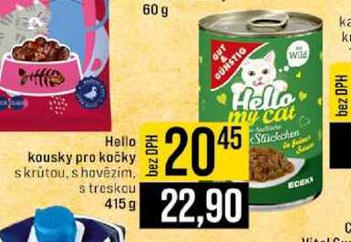 Hello kousky pro kočky 415 g 