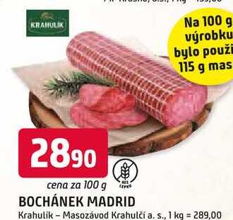 BOCHÁNEK MADRID 100 g 