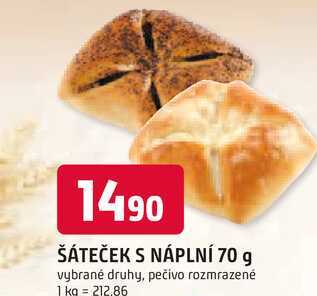 ŠÁTEČEK S NÁPLNÍ 70 g 