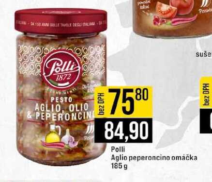 Polli Aglio peperoncino omáčka 185 g 