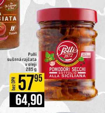 Polli sušená rajčata v oleji 285g 