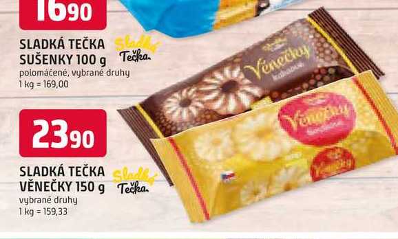 SLADKÁ TEČKA SUŠENKY 100 g