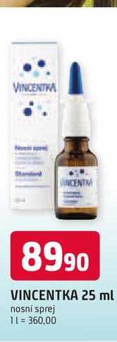 VINCENTKA 25 ml nosní sprej
