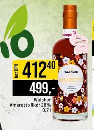 Walcher Amaretto likér 28% 0,7 l