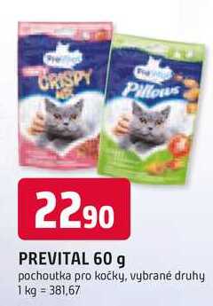 PREVITAL 60 g pochoutka pro kočky