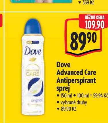  Dove  Advanced Care Antiperspirant sprej 150 ml  