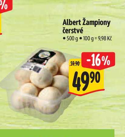 Albert žampiony  500 g