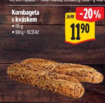 Kornbageta s kváskem 115 g 