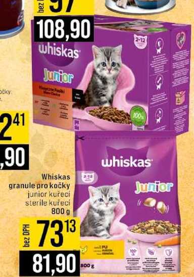 Whiskas granule pro kočky 800 g