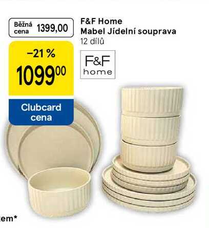 F&F Home Mabel Jídelní souprava, 12 dílů