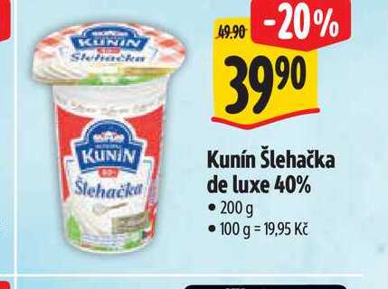   Kunín Šlehačka de luxe 200 g 